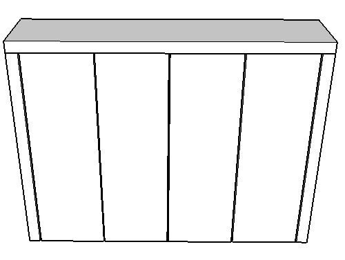 Armleuning steigerhout buitenkant