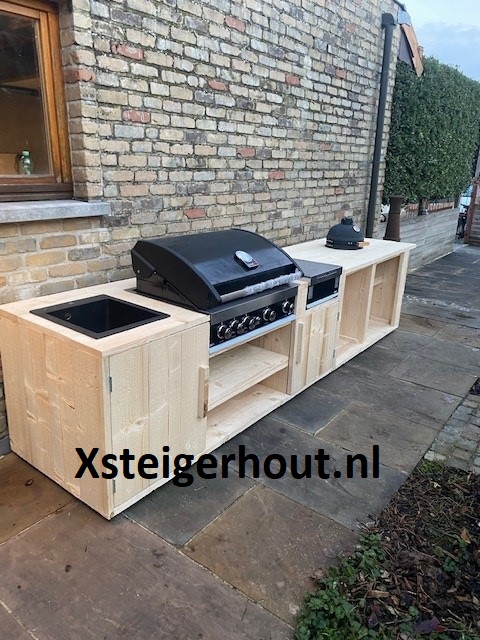 BBq meubel steigerhout