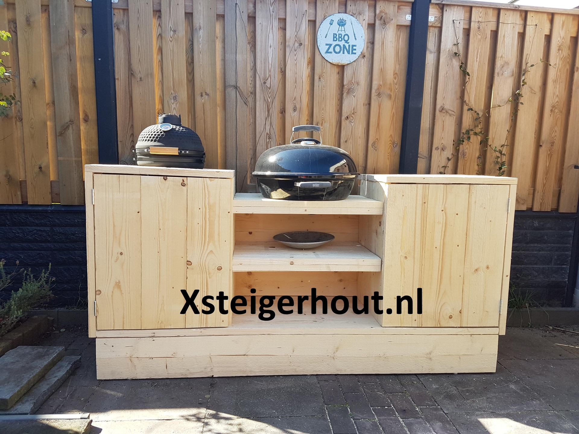 hamer studio kalmeren Zelf gemaakte steigerhout bbq meubels buitenkeukens - xsteigerhout