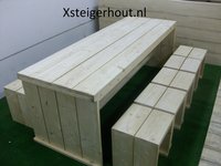 Steigerhout tafel 10 personen