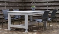 Tuintafel steigerhout wit