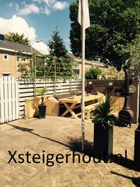 Steigerhout lounge dining set