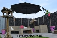 Grijze loungeset steigerhout