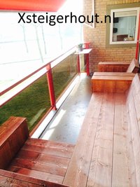 Loungeset op een balkon