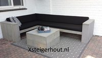Steigerhouten bank set