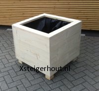 Grote steigerhout plantenbak 100 x 100