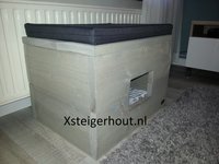 Steigerhout kattenhuis