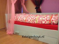Steigerhout bed met lade
