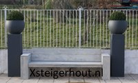 Steigerhout loungebank Frankrijk