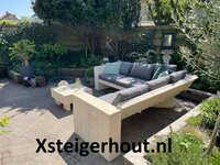 Achterkant steigerhout hoekbank artikel 23