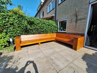 Grote Hoekbank steigerhout