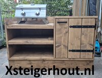 BBQ meubel met wielen