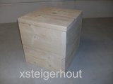 Hocker steigerhout 40x40x43