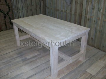 Bouwtekening Kloostertafel steigerhout