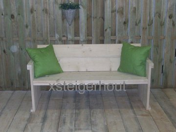 Bouwtekening Tuinbank steigerhout