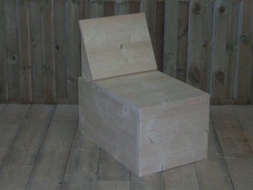 Bouwtekening Kleine bank steigerhout