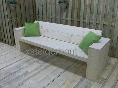 Goede Loungebank steigerhout bouwpakket v.a. € 109,- xsteigerhout.nl OZ-45